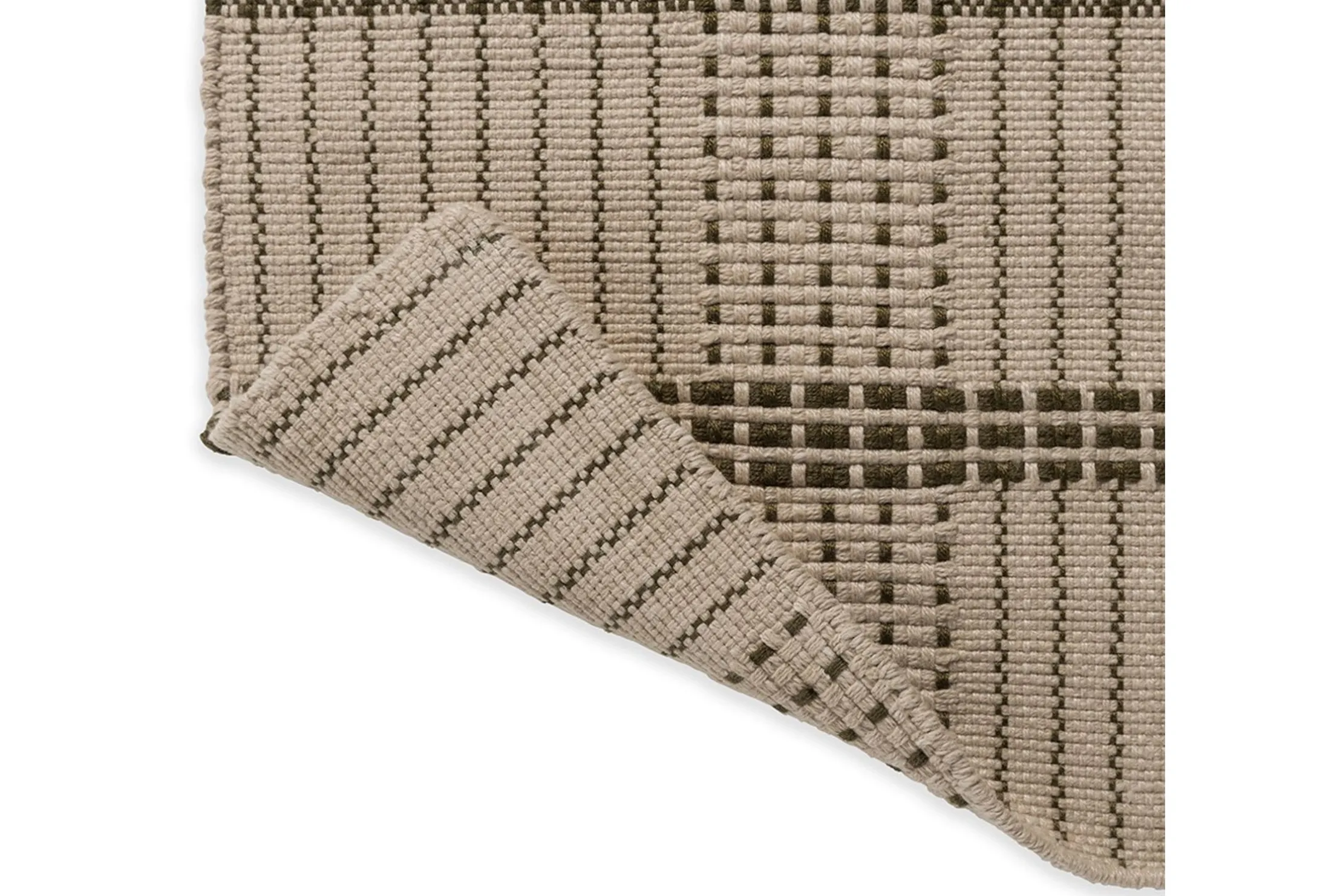 Vloerkleed Stitch Olive 497707 Zona | Brink & Campman