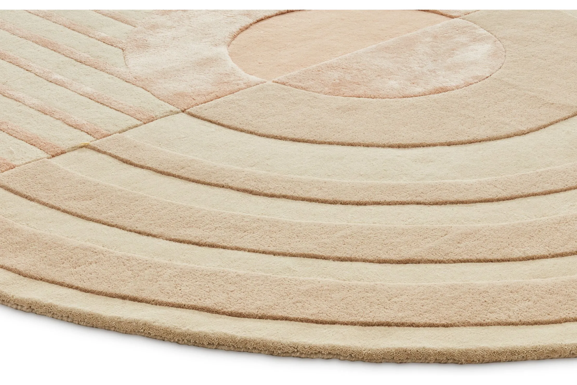 Vloerkleed White Beige Fano Girare | Brinker