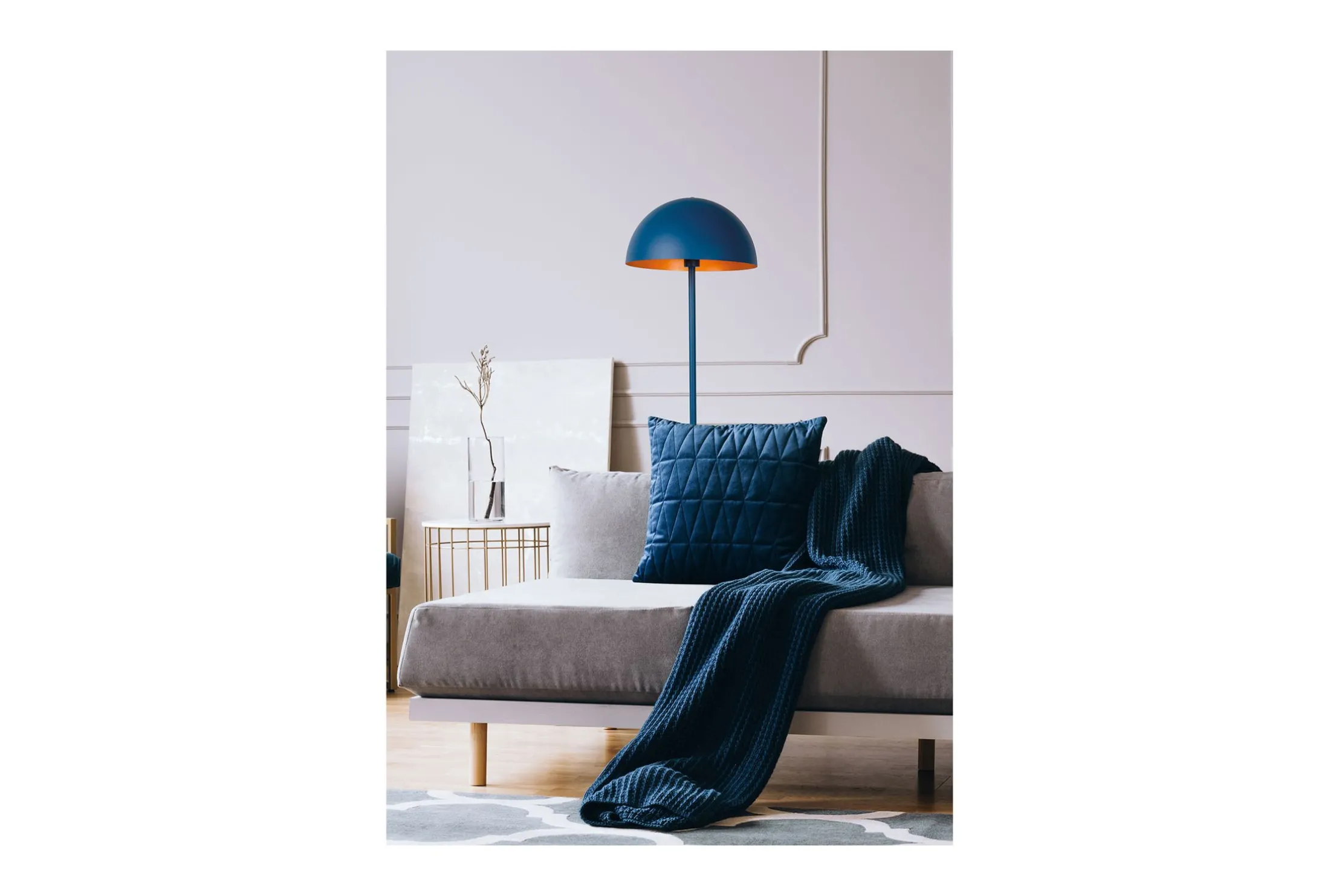 Vloerlamp - blauw Siemon