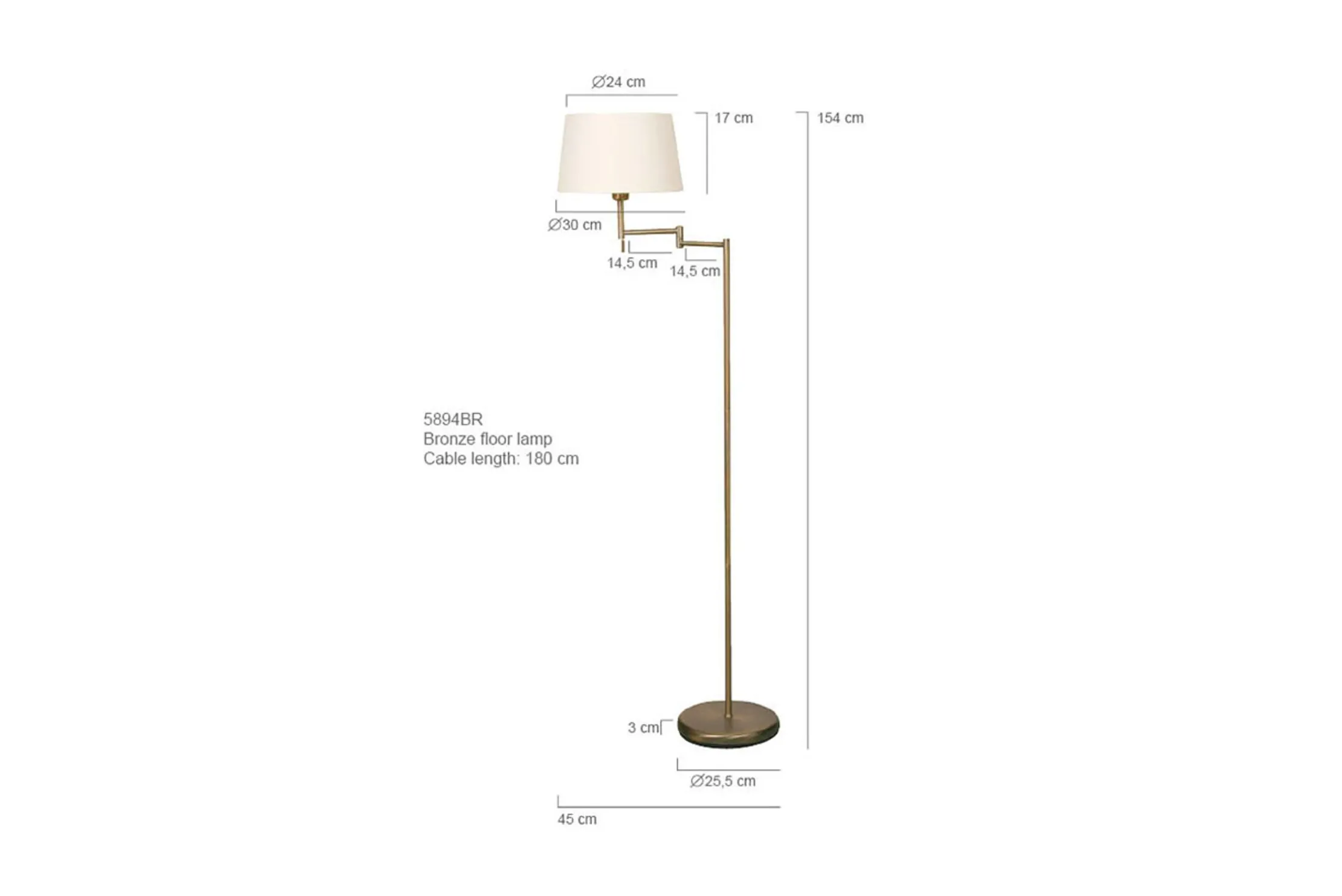 Vloerlamp 5894BRMexlite