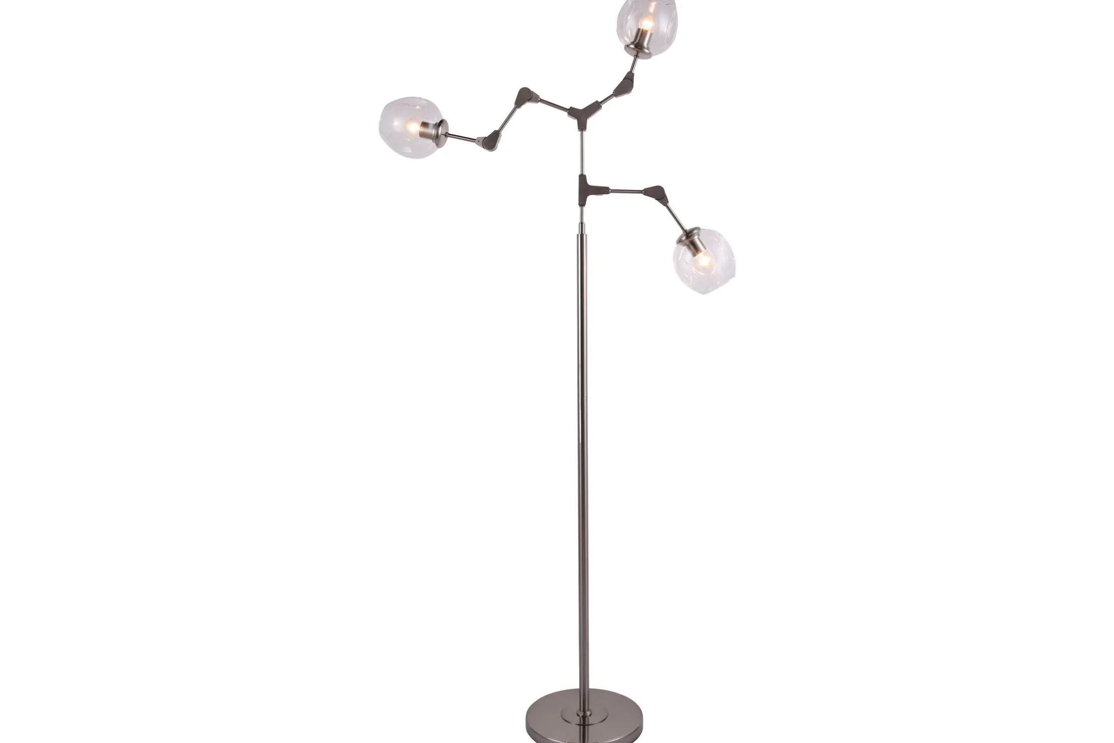 Vloerlamp 3-lichts Zwart Cas