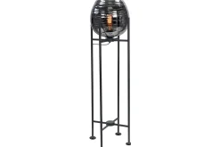 Vloerlamp Zwart Rookglas Fantasy