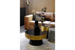 Vloerlamp Zwart Rookglas Fantasy