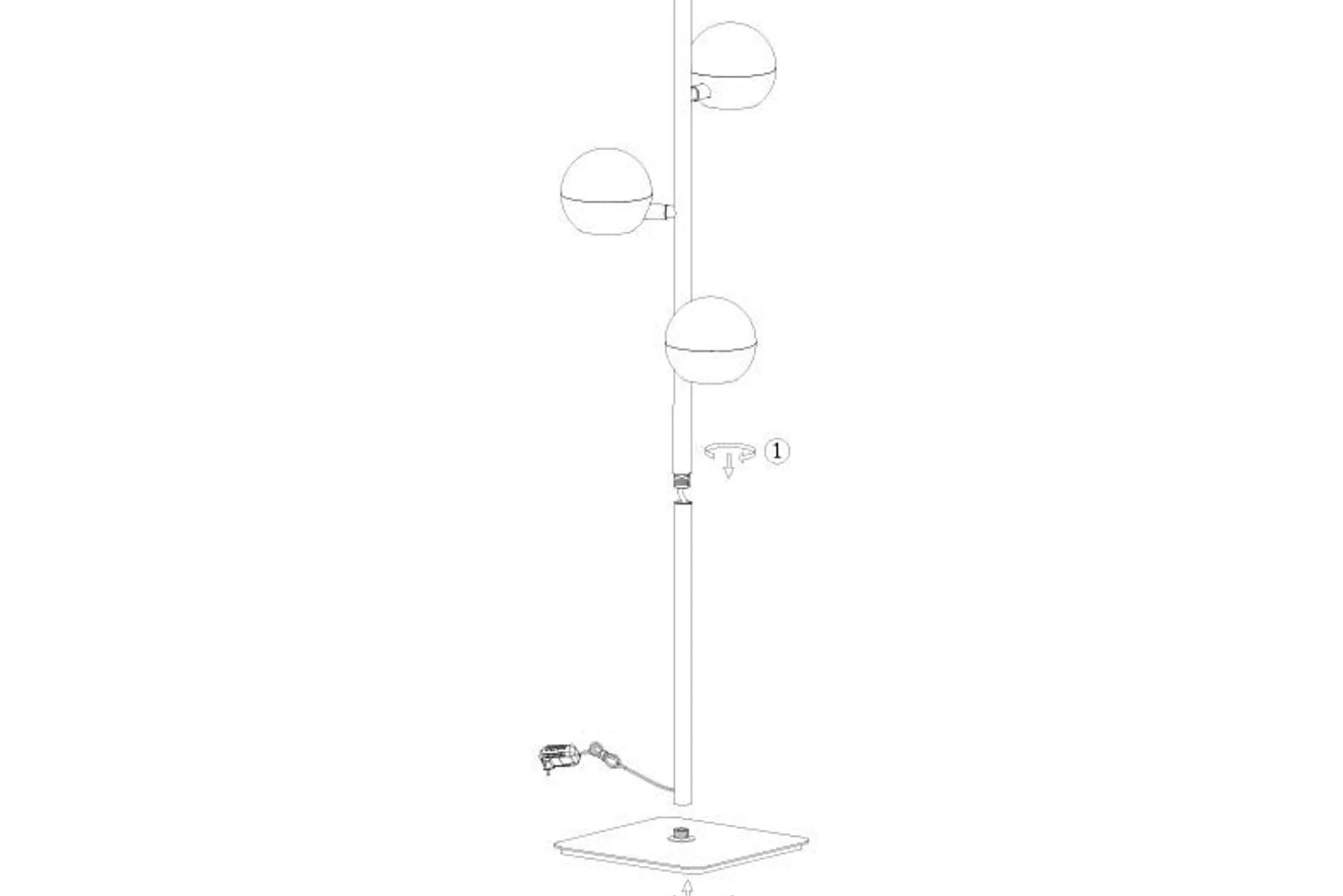 Vloerlamp 4590ZW Belluno