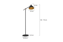 Vloerlamp 1322ZW Nové Mexlite