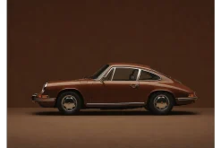 Wandkleed Brown Porsche
