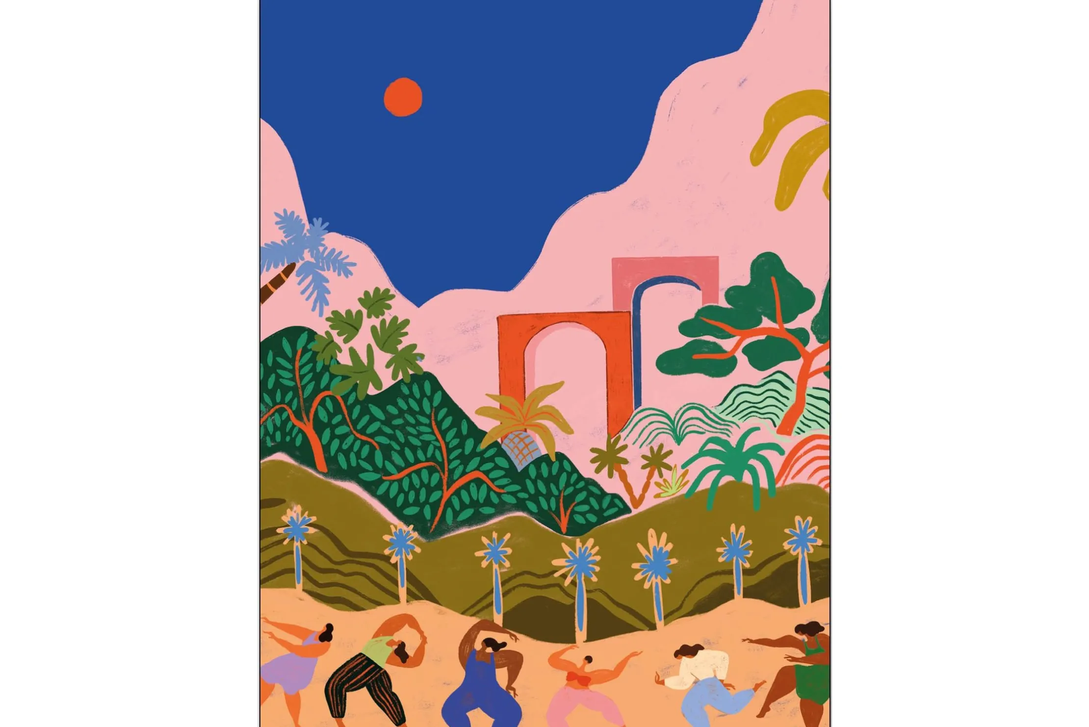 Wandkleed Dancing in Paradise