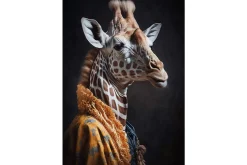 Wandkleed Giraffe
