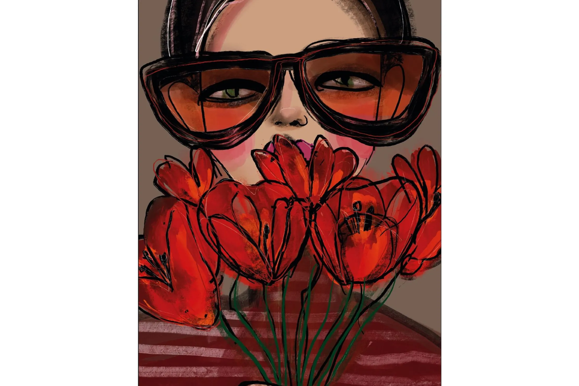 Wandkleed Poppy