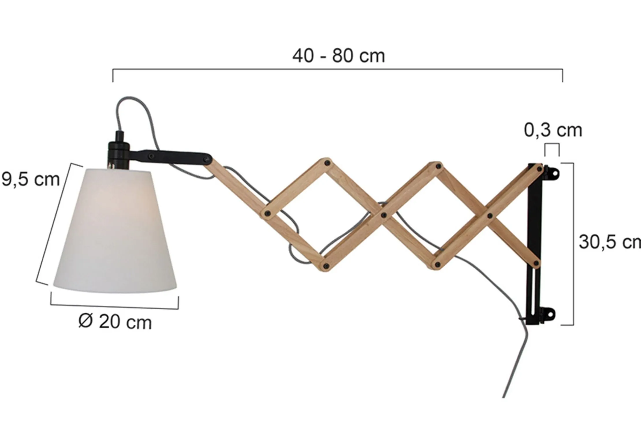 Wandlamp 8852BE Dion Mexlite