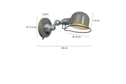 Wandlamp 7657G Davin Mexlite