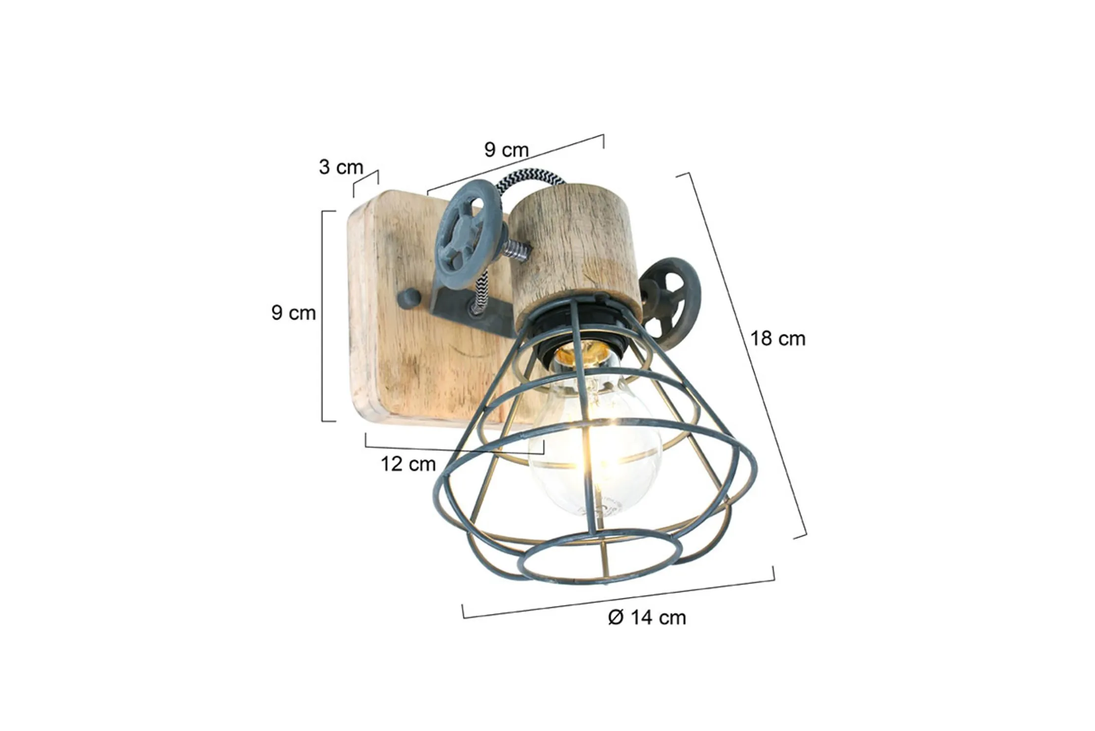 Wandlamp 1578GR Geurnesey