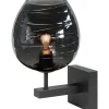 Wandlamp Zwart Rookglas Fantasy