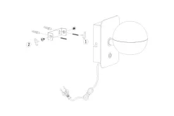 Wandlamp 4588ZW Belluno