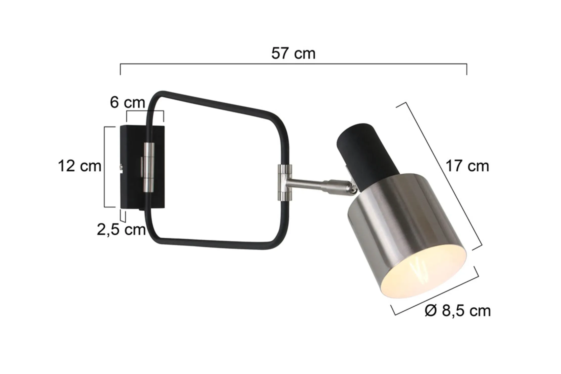 Wandlamp 1699ZW Fjorgard