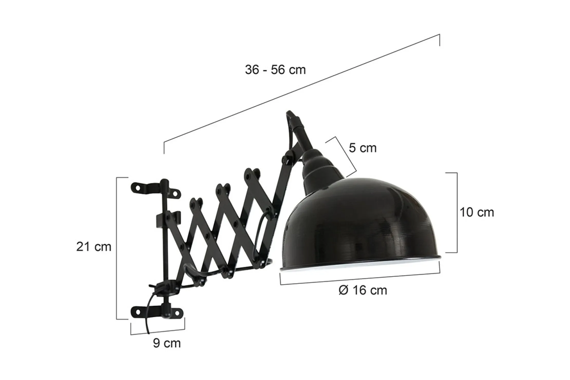 Wandlamp 7774ZW Yorkshire