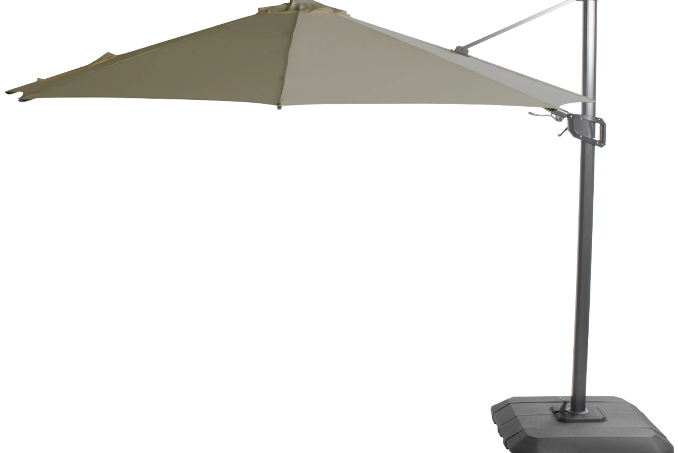 Zweefparasol r350cm Olive 14.123.052 Shadowflex